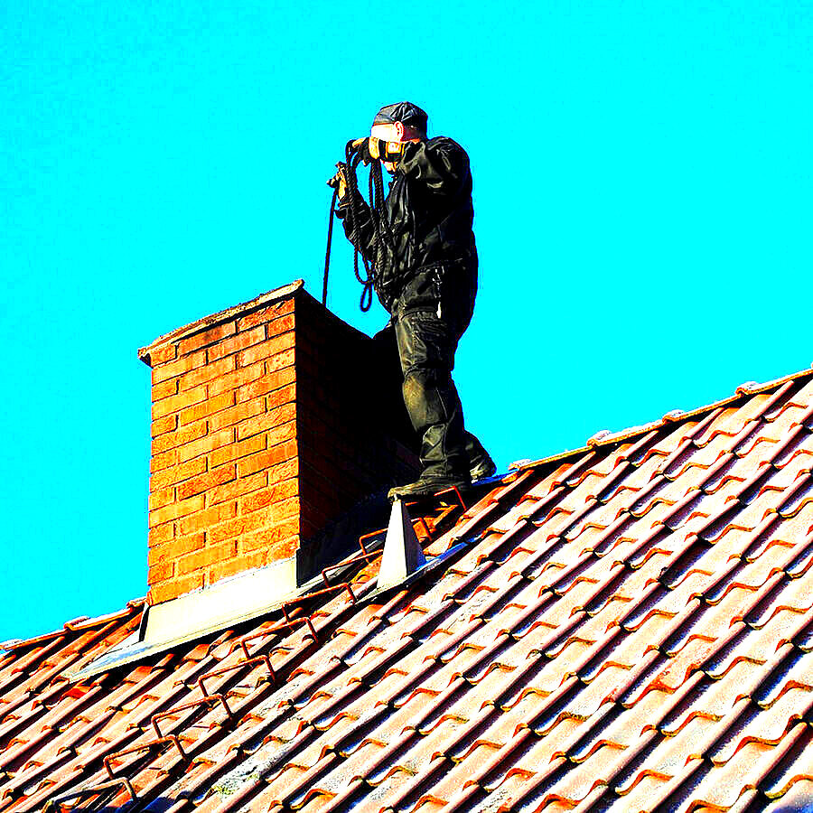 Chimney sweep service reference for discussing flue maintenance